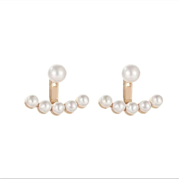 🤍Premium Double-Sided Pearl Stud Earrings - Light Luxury Design - Picture 5 of 5